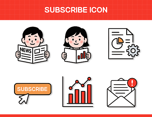 일러스트 통계 그래프 직장 실험 사람 정보 뉴스 소식 분석 문서 구독 서류판 국내일러스트 AI파일 컨셉 회사 사무용품 파일형식 벡터