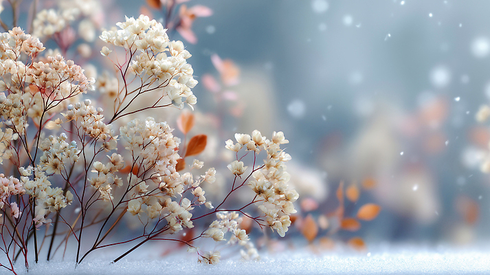 JPG 식물 편집이미지 꽃 백그라운드 겨울 자연 날씨 나뭇잎 풍경 갈색 흰색 차가움 뷰티풀 겨울풍경 이미지편집 계절 컬러 잎 생태계 파일형식
