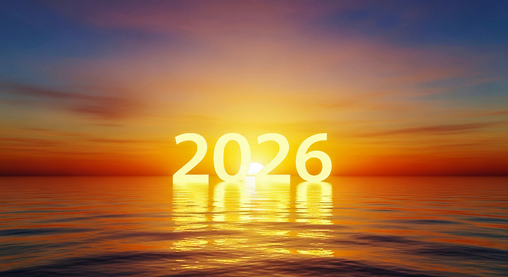 JPG 편집이미지 바다 컬러 하늘 아침 물 빛 태양 숫자 반사 노란색 일출 주황색 수평선 2026년 이미지편집 병오년 AI컴퓨터그래픽 AI콘텐츠 주간 자연요소 문자 노을 연도 파일형식