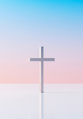 JPG 편집이미지 기독교 종교 상징 컬러 백그라운드 십자가 하늘 바닥 실내 풍경 야외 빛 천주교 이미지편집 AI컴퓨터그래픽 AI콘텐츠 내부 파일형식