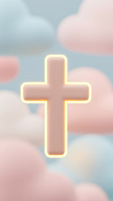 JPG 모양 편집이미지 디자인 감정 기독교 종교 예술 상징 컬러 백그라운드 십자가 장식 공간 천주교 부드러움 이미지편집 AI컴퓨터그래픽 AI콘텐츠 감각 파일형식