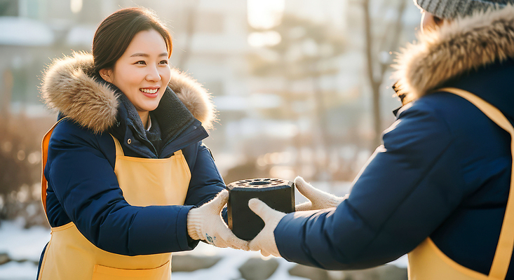 JPG 편집이미지 손 감정 포즈 겨울 모션 자연 웃음 사람 야외 두명 햇빛 거래 봉사 도자기 연탄 소통 연탄배달 의료성형뷰티 편집실사 계절 컨셉 표정 신체부위 태양 도움 배송 CG 생태계 파일형식