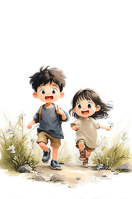 JPG 꽃 행복 어린이 백그라운드 가방 일러스트 가족 자연 놀이 미소 웃음 소녀 소년 초원 여름 친구 달리기 소리 시간 즐거움 조화 국내일러스트 AI일러스트 AI콘텐츠 식물 잡화 계절 여자 남자 감정 관계 모션 표정 사람 생태계 파일형식