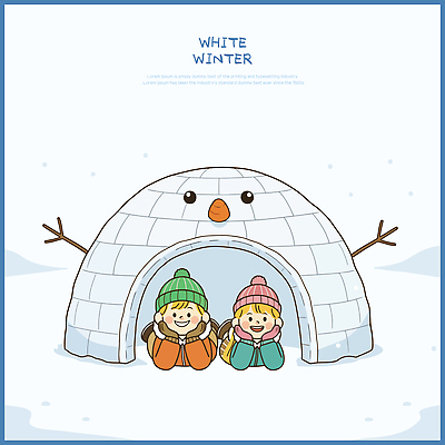 어린이 장갑 겨울 일러스트 가족 자연 눈사람 놀이 겨울스포츠 주택 야외 친구 설원 흰색 차가움 즐거움 이글루 국내일러스트 AI파일 잡화 계절 감정 스포츠 컬러 관계 눈_날씨 사람 건물 생태계 파일형식 벡터