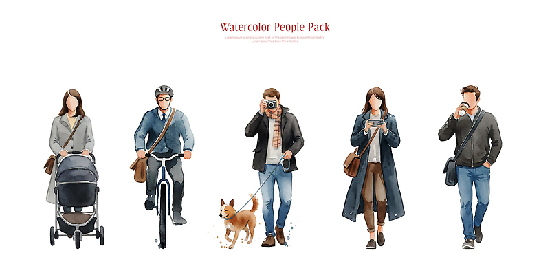 PSD 여자 남자 도로 커피 어린이 가방 일러스트 모션 수채화 사람 여러명 스마트폰 부모 자전거 산책 도시 개 외출 그림 통행 국내일러스트 잡화 길 음료 다수 포유류 가족 교통시설 휴식 핸드폰 스마트기기 바이크 파일형식
