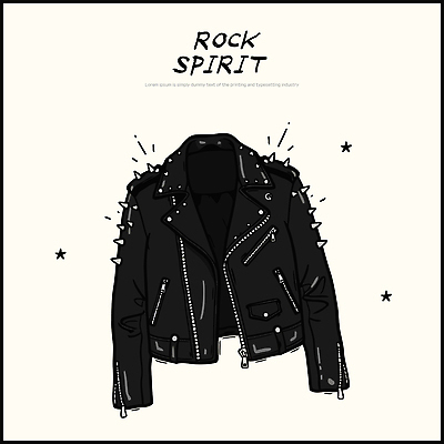 디자인 옷 패션 예술 컬러 패턴 일러스트 텍스트 그래픽 장식 재킷 인쇄 가죽 심볼 교과서 그림 락 스타일 국내일러스트 AI파일 무늬 교재 외투 로큰롤 파일형식 벡터