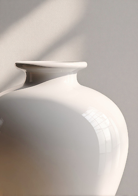 디자인 컬러 건물 태양 CG 파일형식 도자기 Vase 흰색 벽 햇빛 그림자 인테리어 장식 공간 주택 방 예술 촬영 편집이미지 편집실사 JPG