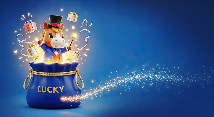 편집이미지 잡화 감정 컨셉 포유류 전통소품 선물 상자 십이지신 말_동물 연도 파일형식 2026년 AI콘텐츠 행운 가방 마법사 아이템 백그라운드 빛 장면 퍼포먼스 마법 축제 즐거움 캐릭터 디자인 JPG 선물상자 이벤트 복주머니 붉은말 병오년 새해 말띠 이미지편집 AI컴퓨터그래픽