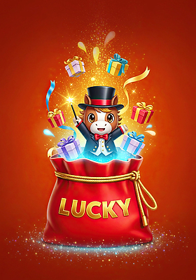 JPG 편집이미지 캐릭터 가방 새해 복주머니 밝음 선물 이벤트 그래픽 장식 선물상자 상자 축제 마술사 축하 행운 말띠 2026년 이미지편집 병오년 붉은말 AI컴퓨터그래픽 AI콘텐츠 잡화 컨셉 전통소품 마술 십이지신 말_동물 연도 파일형식