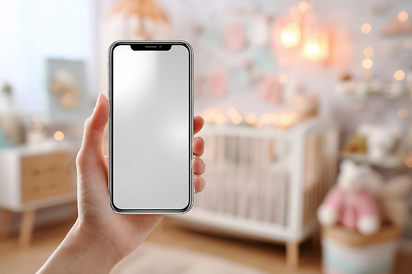 JPG 편집이미지 손 가족 실내 밝음 생활 장식 스마트폰 곰인형 침실 아기용품 침대 아기 아이방 목업 편집실사 AI인물포토 AI콘텐츠 인형 가구 관계 사람 내부 신체부위 핸드폰 스마트기기 방 CG 오브젝트 파일형식 AI포토