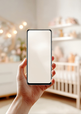 JPG 편집이미지 손 백그라운드 가정 조명 실내 손잡이 장식 스마트폰 사진촬영 기계 방 오브젝트 아기침대 목업 편집실사 AI인물포토 AI콘텐츠 내부 신체부위 핸드폰 스마트기기 촬영 아기용품 침대 CG 파일형식 AI포토