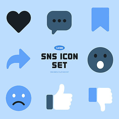 모양 아이콘 디자인 감정 컬러 커뮤니케이션 세트 표현 심볼 오브젝트 댓글 소통 소셜네트워크 소셜미디어 좋음 2D아이콘 AI파일 컨셉 파일형식 벡터