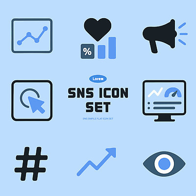 아이콘 디자인 그래픽 컴퓨터 유행 자료 확성기 분석 오브젝트 클릭 소통 서류판 소셜네트워크 소셜미디어 2D아이콘 AI파일 컨셉 전자제품 사무용품 파일형식 벡터