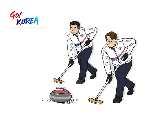 자연요소 아시아 스포츠 올림픽 컨셉 겨울스포츠 한국 건강 최고 파일형식 벡터 컬링 협력 경기 스톤 조작 연습 집중 운동 얼음 대전 우승 팁 일러스트 국내일러스트 AI파일 동계올림픽