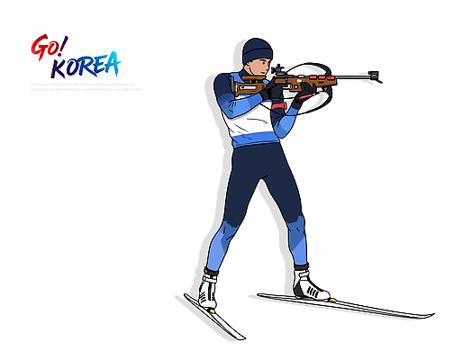 계절 아시아 스포츠 올림픽 스키 겨울스포츠 총 파일형식 벡터 바이애슬론 Biathlon Sports 겨울 한국 운동선수 Athlete Ski 스키타기 Skiing 사격 Shooting 소총 Rifle 조준 일러스트 국내일러스트 AI파일 동계올림픽