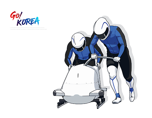 계절 육상교통 스포츠 올림픽 컨셉 모션 겨울스포츠 건강 파일형식 벡터 봅슬레이 운동선수 협력 자동차 겨울 운동 경기 준비 밀기 슬라이드 연습 속도 도전 경쟁 힘 스릴 일러스트 국내일러스트 AI파일 동계올림픽