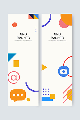 도형 템플릿 디자인 배너 배너템플릿 상징 컬러 패턴 텍스트 커뮤니케이션 그래픽 현수막 표현 작업 메시지 기하학 소셜네트워크 소셜미디어 창의성 AI파일 무늬 파일형식 벡터