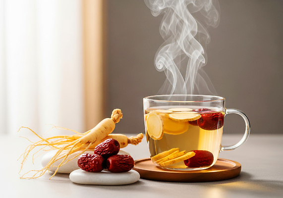 JPG 편집이미지 자연 고추 건강 마시기 약재 한약재 인삼 허브 대추 건강식 한방차 진액 편집실사 AI컴퓨터그래픽 AI콘텐츠 식물 음식 채소 모션 차_음료 약 액체 삼 전통차 CG 생태계 파일형식