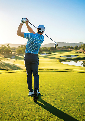 JPG 나무 편집이미지 남자 골프 공 골프장 날씨 풍경 잔디 물 여름 운동 햇빛 골프채 색칠 장면 편집실사 AI인물포토 AI콘텐츠 자연요소 식물 계절 스포츠시설 골프용품 건강 사람 태양 구기 CG 파일형식 AI포토