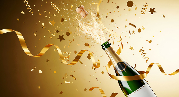 JPG 편집이미지 별 리본 음료 이벤트 파티 축제 소리 거품 축하 샴페인 음주 순간 스파클링와인 Cork 이미지편집 AI컴퓨터그래픽 AI콘텐츠 자연요소 컨셉 주류 탄산 파일형식