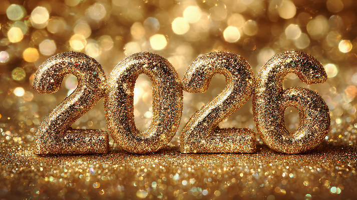 편집이미지 문자 컬러 컨셉 모션 이벤트 연도 파일형식 2026년 새해 숫자 금색 반짝임 축하 백그라운드 장식 파티 연말 장난감 조명 JPG 타이포그라피 병오년 이미지편집