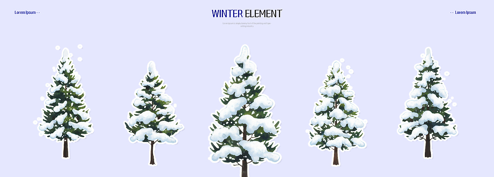 식물 계절 컬러 생태계 파일형식 겨울 나무 장면 백그라운드 자연 포즈 위치 장식 흰색 디자인 풍경 결합 표현 조화 PSD 일러스트 국내일러스트