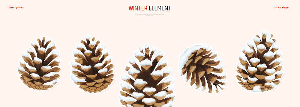나무 식물 계절 자연 생태계 파일형식 솔방울 겨울 촬영 장면 백그라운드 모양 질감 나뭇가지 숲 산 고요 날씨 온도 자연물 PSD 일러스트 국내일러스트