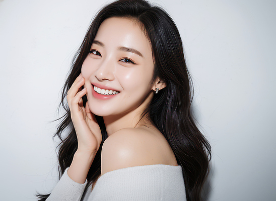 JPG 모델 편집이미지 긴머리 손 여자 얼굴 포즈 백그라운드 모션 미소 화장 촬영 매력적 뷰티풀 의료성형뷰티 스타일 편집실사 AI인물포토 AI콘텐츠 헤어스타일 컨셉 표정 사람 신체부위 뷰티 CG 파일형식 AI포토