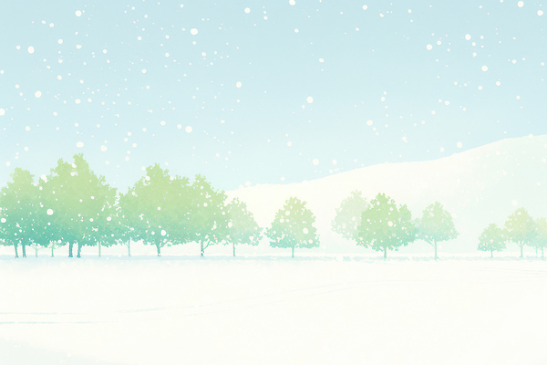 JPG 나무 겨울 일러스트 자연 하늘 바람 날씨 나뭇잎 산 풍경 추위 흰색 눈송이 차가움 숲 조용 평지 풍경화 국내일러스트 자연요소 식물 계절 컬러 잎 눈_날씨 땅 그림 생태계 파일형식