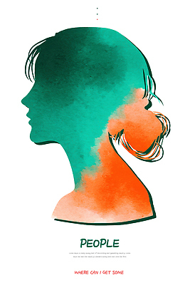 모양 PSD 디자인 감정 실루엣 예술 컬러 일러스트 사람 그래픽 표현 그림 색채 창의성 창작 평면 스타일 국내일러스트 촬영기법 파일형식