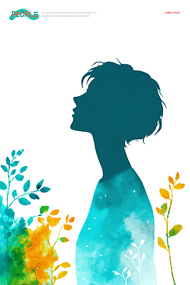 모양 PSD 식물 디자인 감정 실루엣 예술 컬러 백그라운드 일러스트 자연 그림자 사람 노란색 표현 그림 청록색 비율 뷰티풀 창의성 국내일러스트 촬영기법 생태계 파일형식