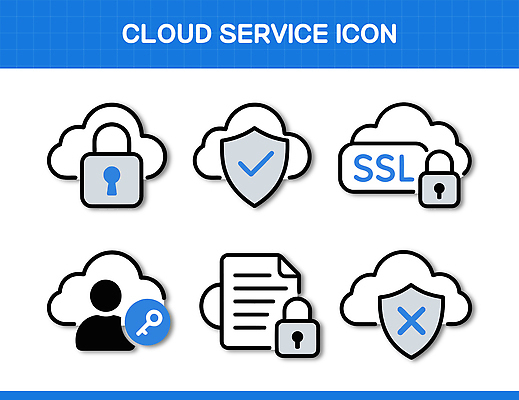 기호 일러스트 안전 자료 보호 서비스 파일 잠금 보안 클라우드서비스 저장소 사용자 국내일러스트 AI파일 문자 컨셉 파일형식 벡터