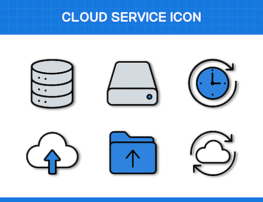 시계 인터넷 일러스트 기술 컴퓨터 자료 서비스 폴더 다운로드 클라우드서비스 데이터베이스 동기화 업로드 저장소 국내일러스트 AI파일 전자제품 파일 파일형식 벡터