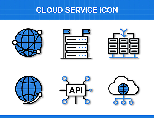 디자인 인터넷 일러스트 기술 컴퓨터 자료 정보 네트워크 연결 서비스 시스템 클라우드서비스 서버 소프트웨어 국내일러스트 AI파일 전자제품 파일형식 벡터