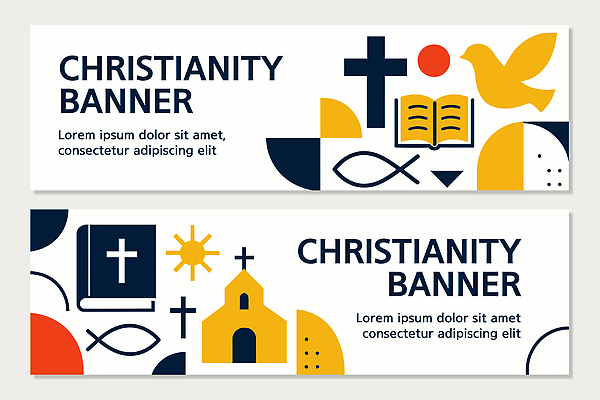 템플릿 기호 디자인 배너 배너템플릿 기독교 종교 문화 상징 컬러 십자가 커뮤니케이션 어류 그래픽 책 태양 교회 믿음 표현 메시지 비둘기 예배 AI파일 자연요소 문자 감정 종교건축 조류 건물 수중동물 파일형식 벡터