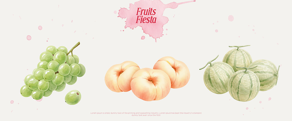PSD 시선 음식 컬러 과일 일러스트 자연 포도 건강 이벤트 전시 신선 선택 맛 멜론 잔치 복숭아 먹거리 망고포도 납작복숭아 국내일러스트 컨셉 생태계 청포도 파일형식