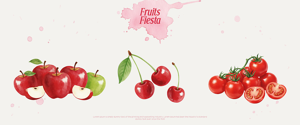 PSD 식물 음식 토마토 채소 과일 일러스트 자연 생명 건강 빨간색 초록색 농장 주스 수확 체리 달콤 사과 그림 비타민 신맛 국내일러스트 음료 컬러 농업 맛 생태계 영양소 파일형식