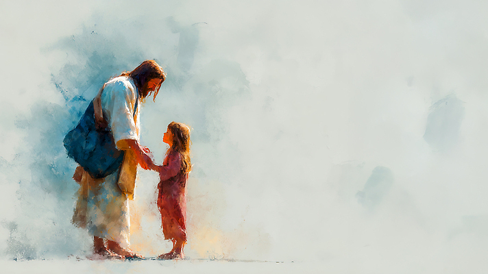 JPG 손 교육 감정 종교 어린이 컬러 백그라운드 일러스트 관계 모션 이야기 대화 사랑 믿음 만남 성장 예수 그림 장면 교감 국내일러스트 AI일러스트 AI콘텐츠 컨셉 말하기 사람 신체부위 신_종교 파일형식