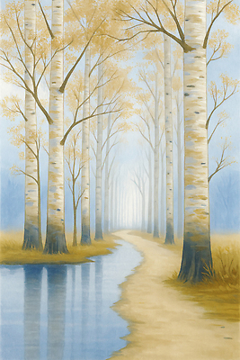 JPG 나무 길 컬러 겨울 일러스트 자연 하늘 바람 나뭇잎 거리 풍경 물 햇빛 반사 걷기 환경 정원 공백 숲 국내일러스트 AI일러스트 AI콘텐츠 자연요소 식물 계절 잎 모션 날씨 태양 생태계 파일형식