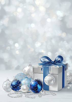 편집이미지 계절 기념일 컬러 가구 크리스마스장식 겨울 축제 파일형식 선물 장식 상자 리본 크리스마스 파란색 흰색 탁자 연말 조명 백그라운드 JPG 겨울축제 오너먼트 이미지편집