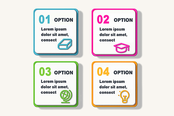 도형 편집이미지 컨셉 파일형식 옵션 사각형 상자 디자인 선택 텍스트 컬러 그래픽 정보 표현 다각형 모던 PSD 인포그래픽 교육 이미지편집