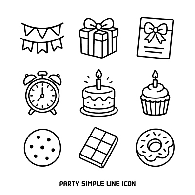 배너 기념일 시계 일러스트 초 디저트 선물 파티 쿠키 케이크 초콜릿 축제 축하 도넛 컵케이크 국내일러스트 AI파일 음식 컨셉 이벤트 파일형식 벡터