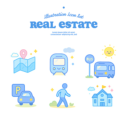 길 육상교통 교통시설 대중교통 건물 재산 파일형식 벡터 부동산 지도 기차 버스 주차장 주택 그래픽 도시 교통 거주 상업 도로 AI파일 일러스트 국내일러스트