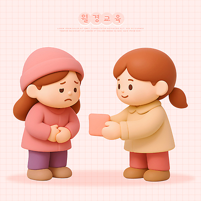 PSD 편집이미지 교육 감정 어린이 관계 청소년 이야기 대화 소녀 일상 친구 만남 도움 문제 소통 생리 생리대 성교육 월경 지원 공급 편집3D 여자 컨셉 말하기 사람 라이프 3D 여성용품 생리현상 파일형식