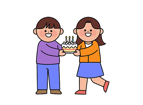 기념일 행복 어린이 일러스트 모션 함께함 선물 웃음 이벤트 친구 세트 소풍 파티 케이크 기쁨 모임 축하 생일 즐거움 그림 나눔 특별함 국내일러스트 AI파일 감정 컨셉 관계 디저트 표정 사람 야외활동 파일형식 벡터