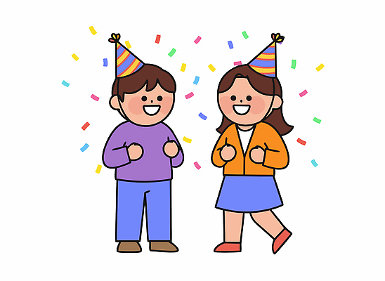 행복 종이 컬러 일러스트 가족 모션 웃음 장식 친구 파티 기쁨 모임 만남 축하 춤 생일 놀이터 즐거움 동심 국내일러스트 AI파일 기념일 감정 컨셉 관계 놀이 문화예술 표정 이벤트 파일형식 벡터