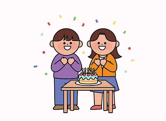 기념일 행복 일러스트 가족 모션 놀이 웃음 파티 케이크 기쁨 모임 축하 생일파티 생일 분위기 즐거움 색종이 생일선물 국내일러스트 AI파일 감정 종이 컨셉 관계 디저트 표정 선물 이벤트 파일형식 벡터