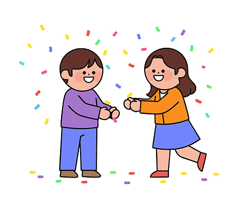 손 행복 어린이 컬러 일러스트 모션 놀이 웃음 친구 축제 공간 기쁨 생일 즐거움 장면 교류 소통 국내일러스트 AI파일 기념일 감정 컨셉 관계 표정 사람 신체부위 파일형식 벡터