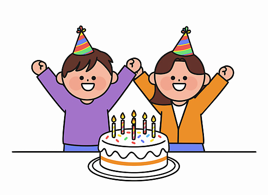 기념일 행복 어린이 컬러 일러스트 촛불 모션 디저트 함께함 웃음 장식 친구 세트 소풍 파티 케이크 축제 기쁨 축하 생일 즐거움 놀기 국내일러스트 AI파일 감정 음식 컨셉 초 관계 표정 사람 이벤트 야외활동 파일형식 벡터