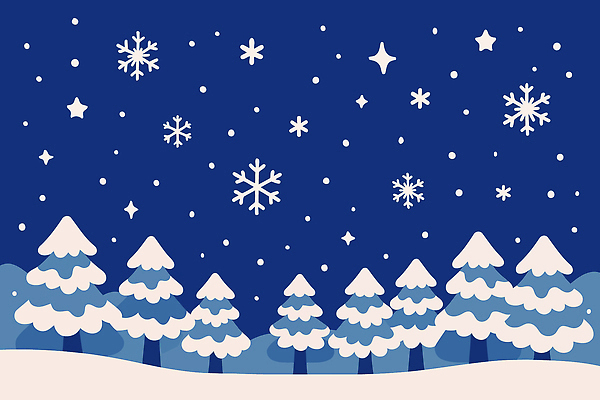 나무 별 컬러 백그라운드 크리스마스 겨울 일러스트 자연 하늘 날씨 산 풍경 장식 파란색 기상 눈송이 조경 장면 눈내림 겨울배경 국내일러스트 AI파일 자연요소 식물 계절 기념일 모션 눈_날씨 생태계 파일형식 벡터